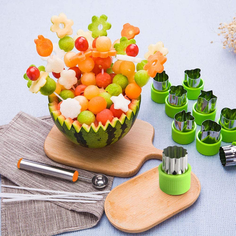 TIMGOU 12 Pcs Vegetable Fruit Cutter Shapes Set - Glendale Depot